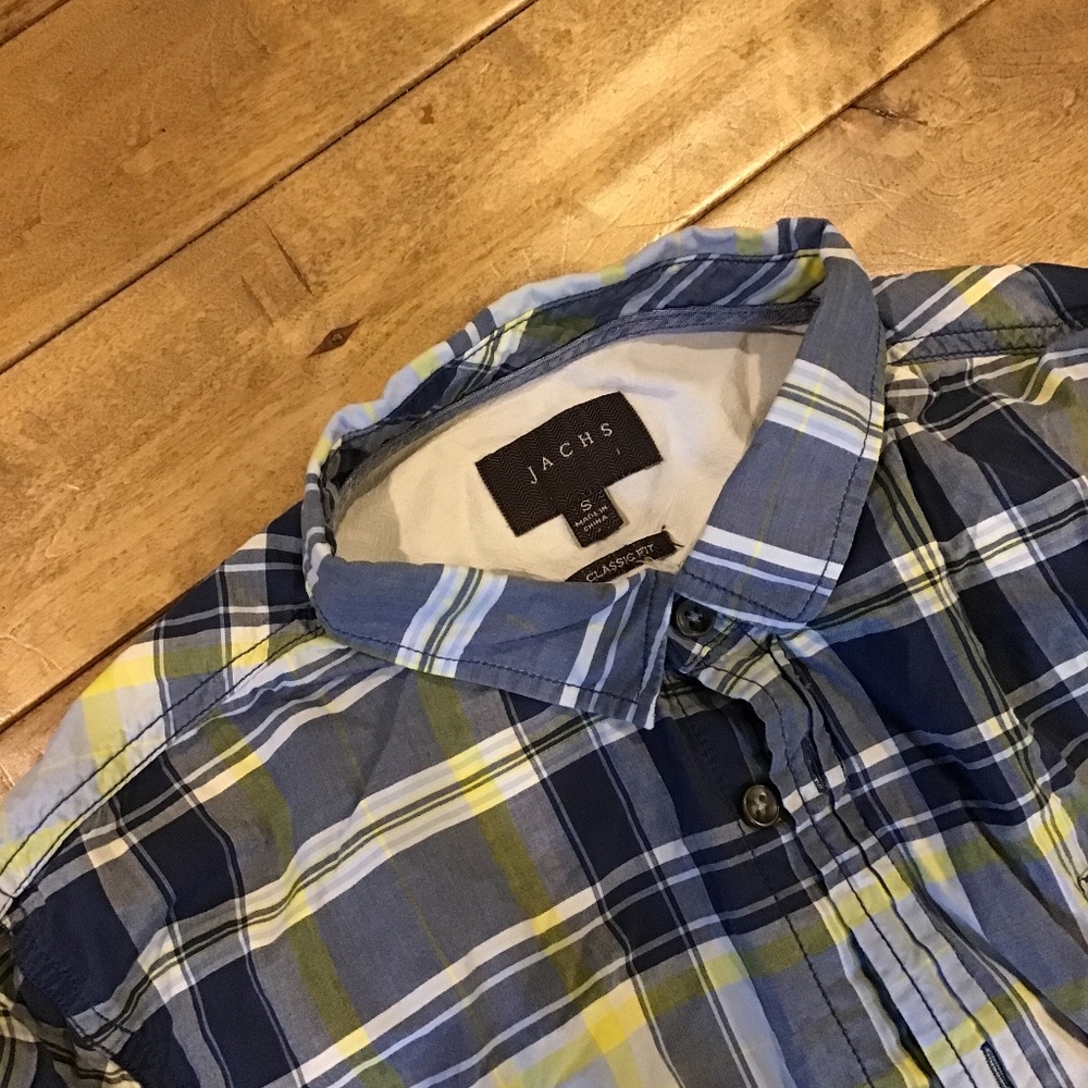 Jachs Casual Button Down Shirt, Small